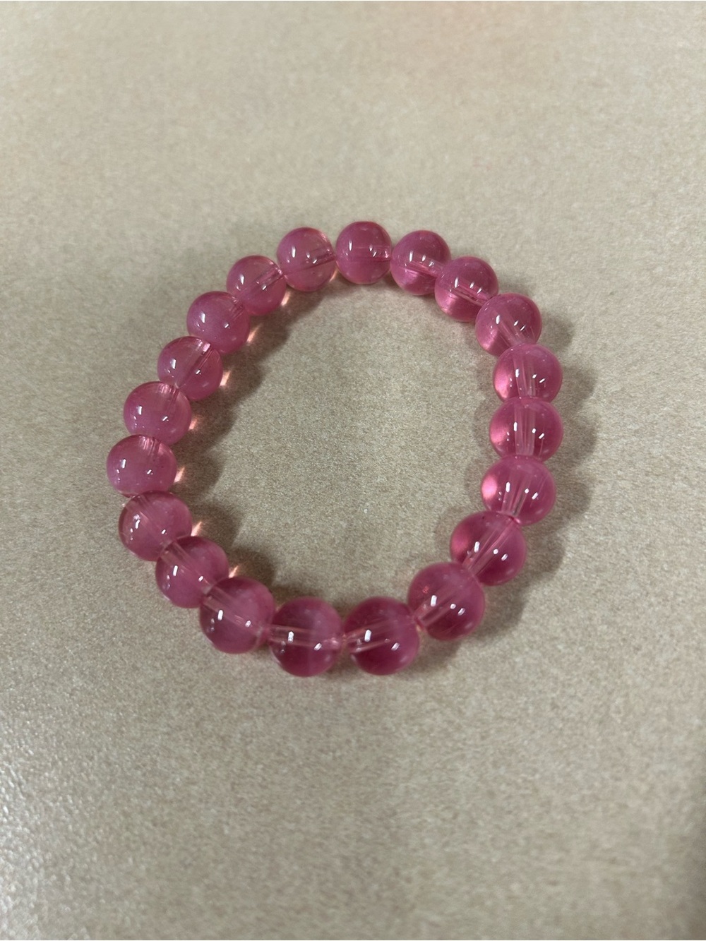 Pink Beaded Stretch Bracelet - Women's Jewelry
